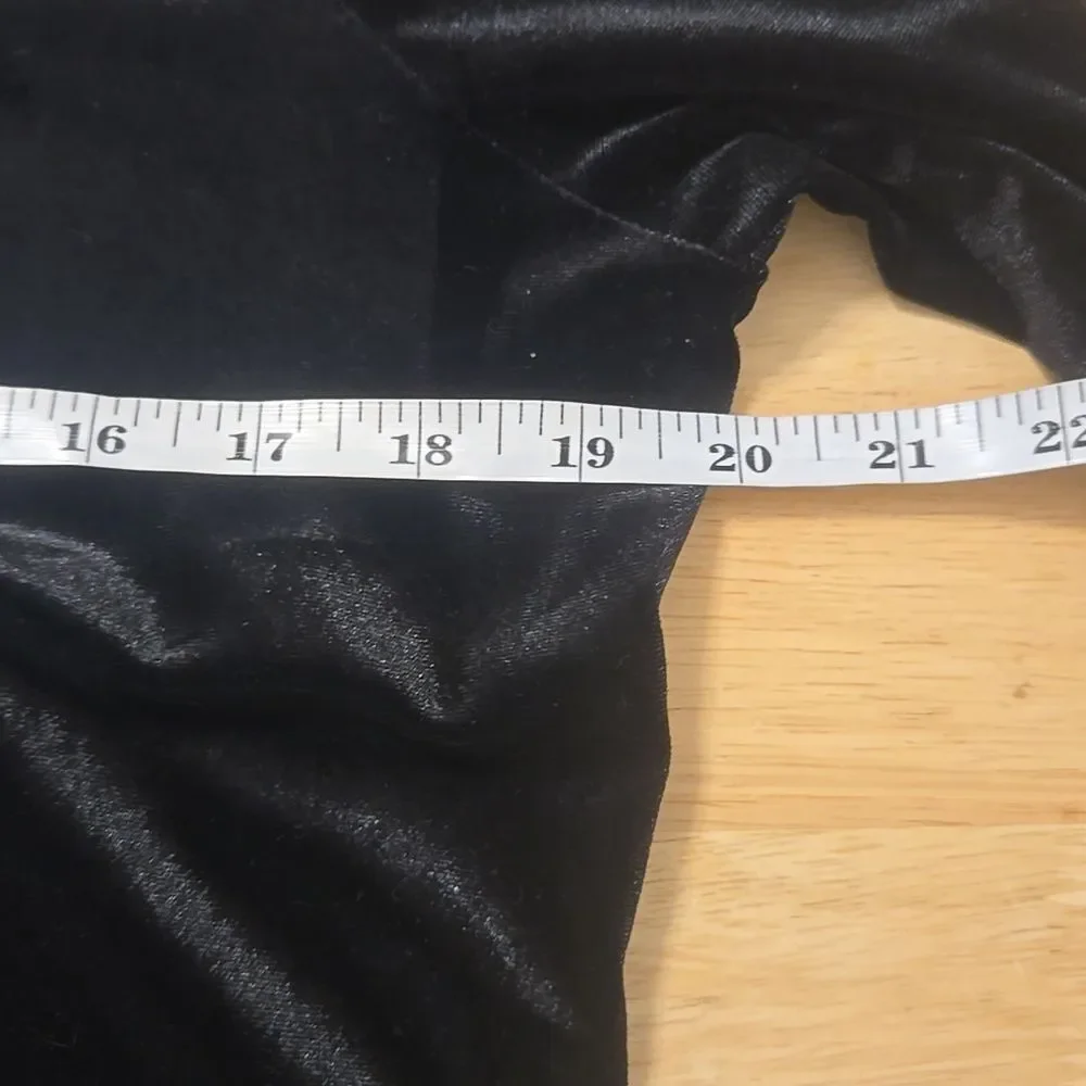 Boston Proper Velvet Crystal V Neck - Picture 6 of 6